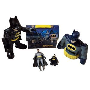 Batman Collector’s Lot – Action Figures, Imaginext, Alarm Clock & Tin Lunchbox